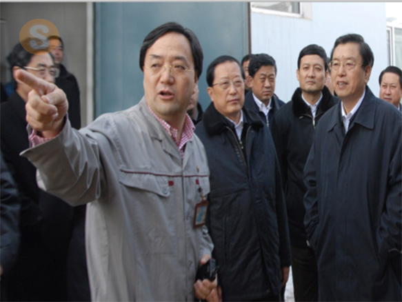 2012年3月21日中共中央政治局常委、全國人大常委會委員長張德江同志（時任國務院副總理）蒞臨公司視察