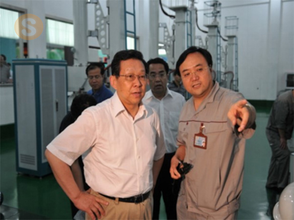 2009年8月4日海峽兩岸關系協(xié)會會長陳德銘同志（時任國家商務部部長）蒞臨公司視察