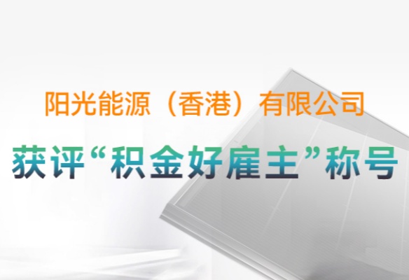 高光時刻 | 推進ESG實踐！陽光能源（香港）獲評“積金好雇主”等多項榮譽