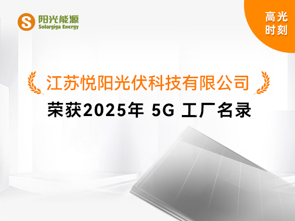 高光時(shí)刻 | 國(guó)家級(jí)榮譽(yù)！陽(yáng)光能源悅陽(yáng)基地獲評(píng)“2025年5G工廠(chǎng)”